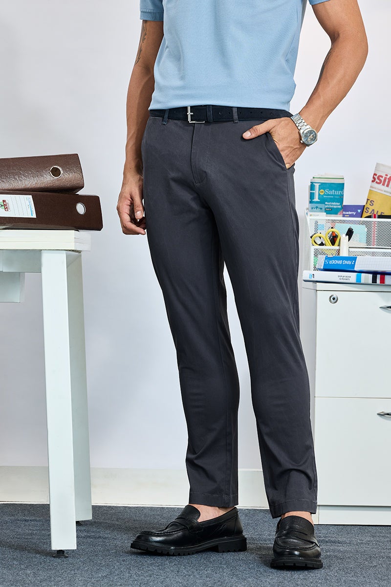 SNITCH Stretch Slim Fit Chinos - Image 1
